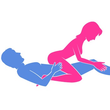 Swinging Reverse Cowgirl Illustrated Sex Position