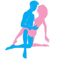 bended knees sex position illustration