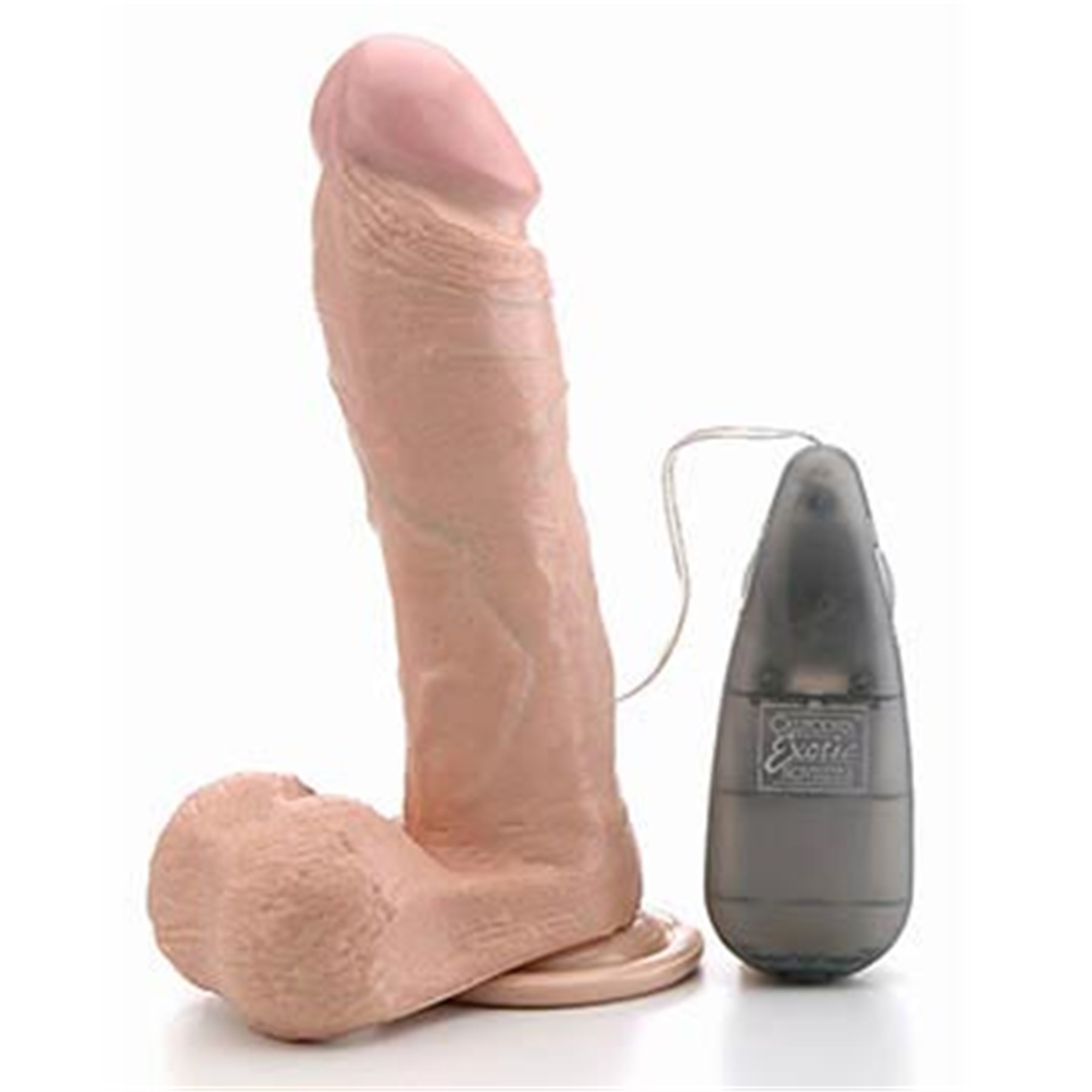 Emperor 7 Vibrating Dildo Balls to Left with Controller #1