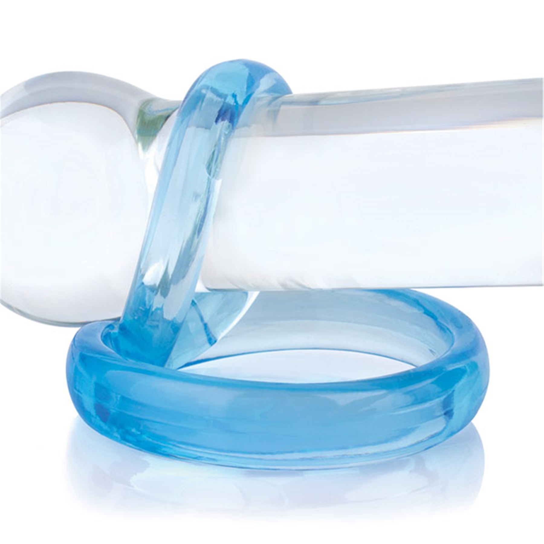 Ring-O 2 Penis Ring shown on dildo