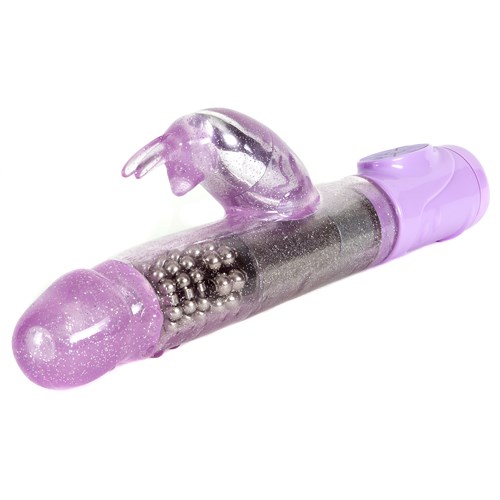 Thrusting Jack Rabbit Vibrator laying on table