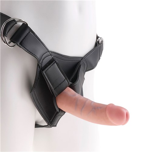 KingCock Strap-On Harness with 6 Inch Dildo front