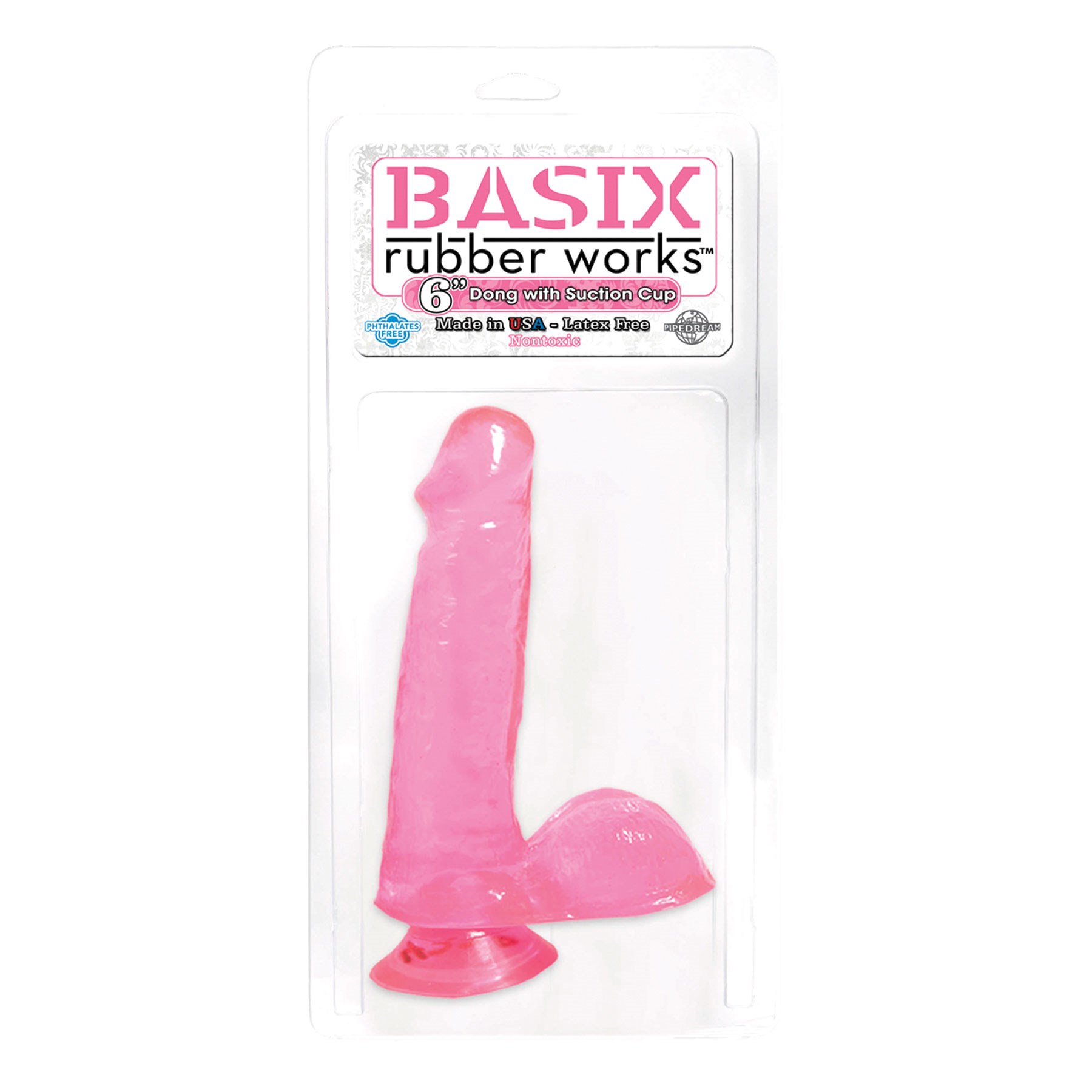 Basix 6" Dong With Suction Cup box