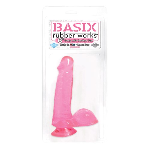 Basix 6" Dong With Suction Cup box