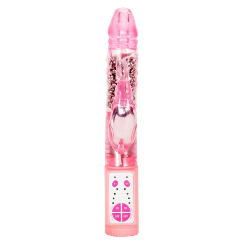 16 Function Super Rabbit Vibrator standing on table