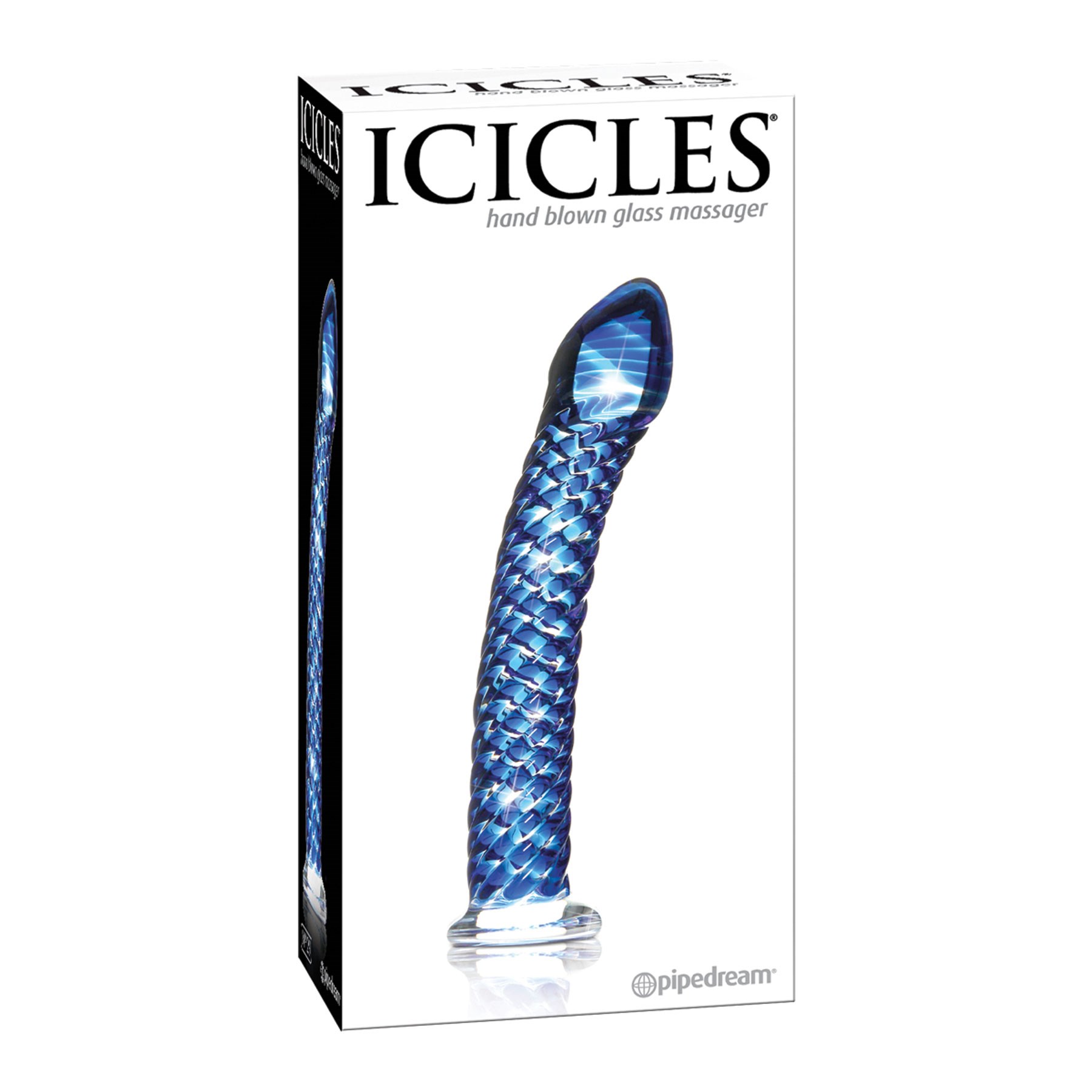 Icicles No. 29 Blue Wave G-Spot Dildo box