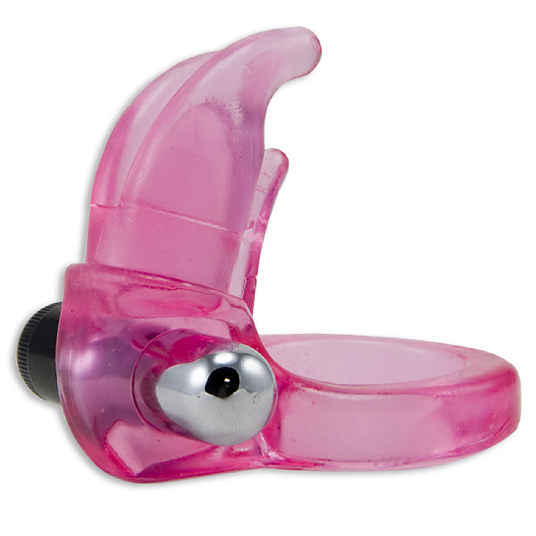 Triple Clit Flicker Vibrating Penis Ring back side of clit stimulator