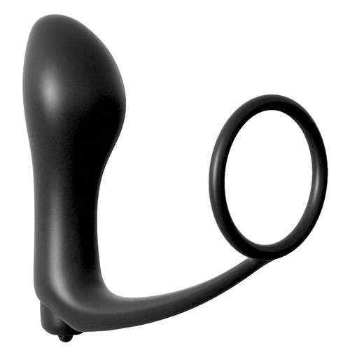 Vibrating Ass-Gasm Cockring Plug