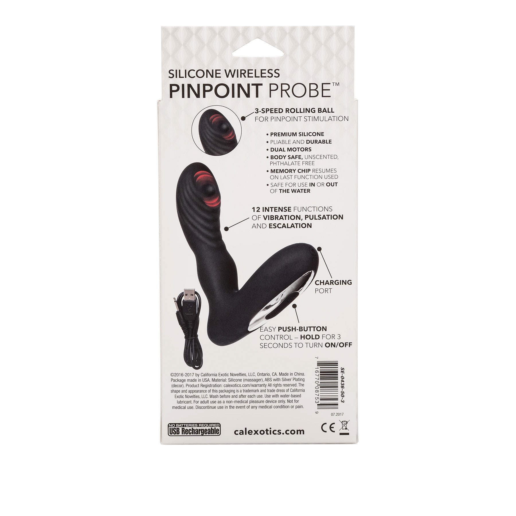 Silicone Wireless Pinpoint Probe back of box