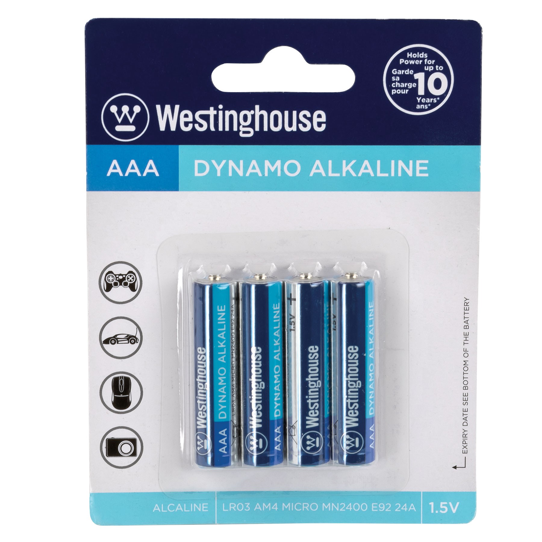 AAA Batteries 4-Pack in packaging