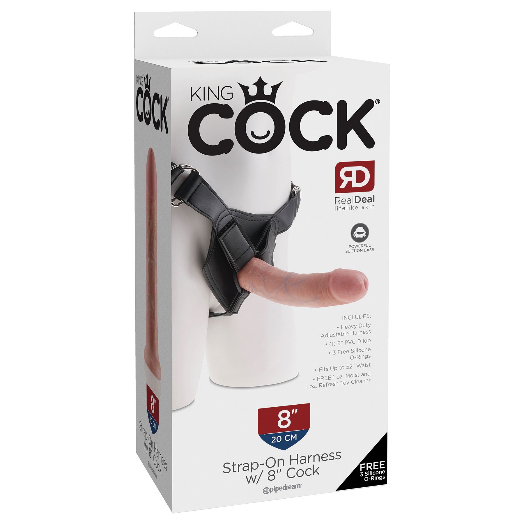 Kingcock Strap-On Harness With 8-Inch Dildo box