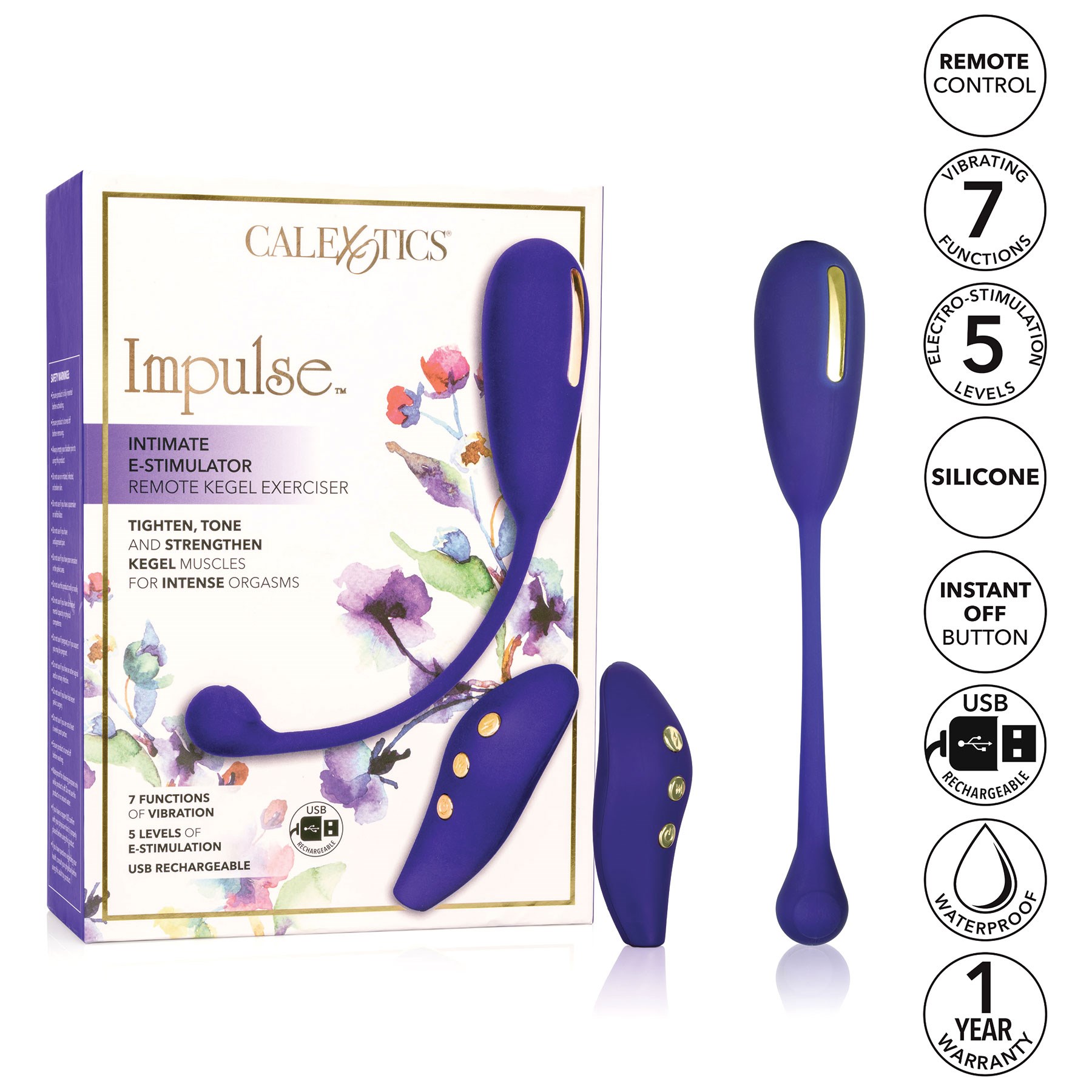 Impulse Remote Kegel E-Stimulator chart