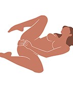 Two-Handed Masturbation Position