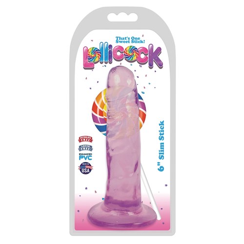 Lollicocks 6" slim Stick purple