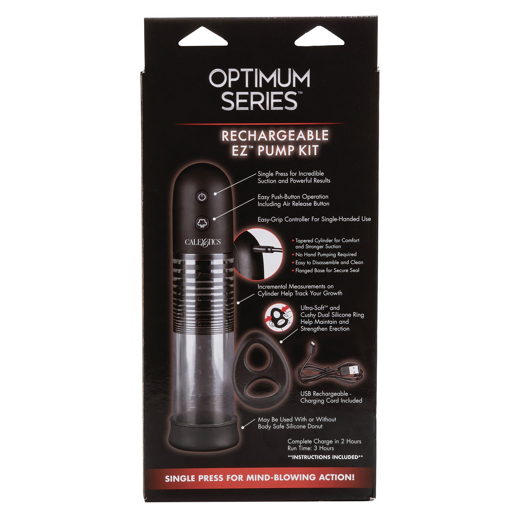 Optimum Series Rechargeable EZ Pump Kit back of box