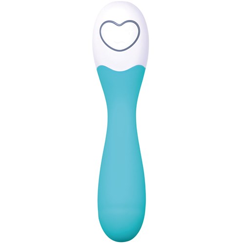 OhMiBod Lovelife Cuddle G-Spot Massager handle end up - Turquoise