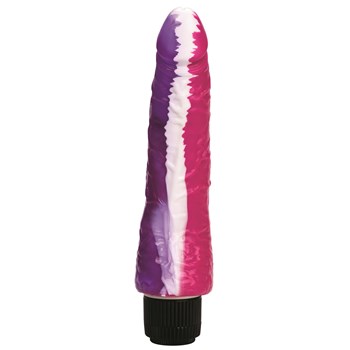 Funky Jelly Curved Vibrating Dildo Upright 1