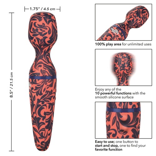 Naughty Bits W.I.L.F. Wand Massager Measurements