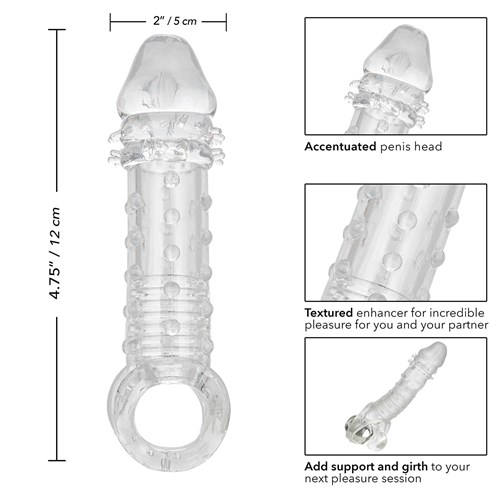 product with measurements and features