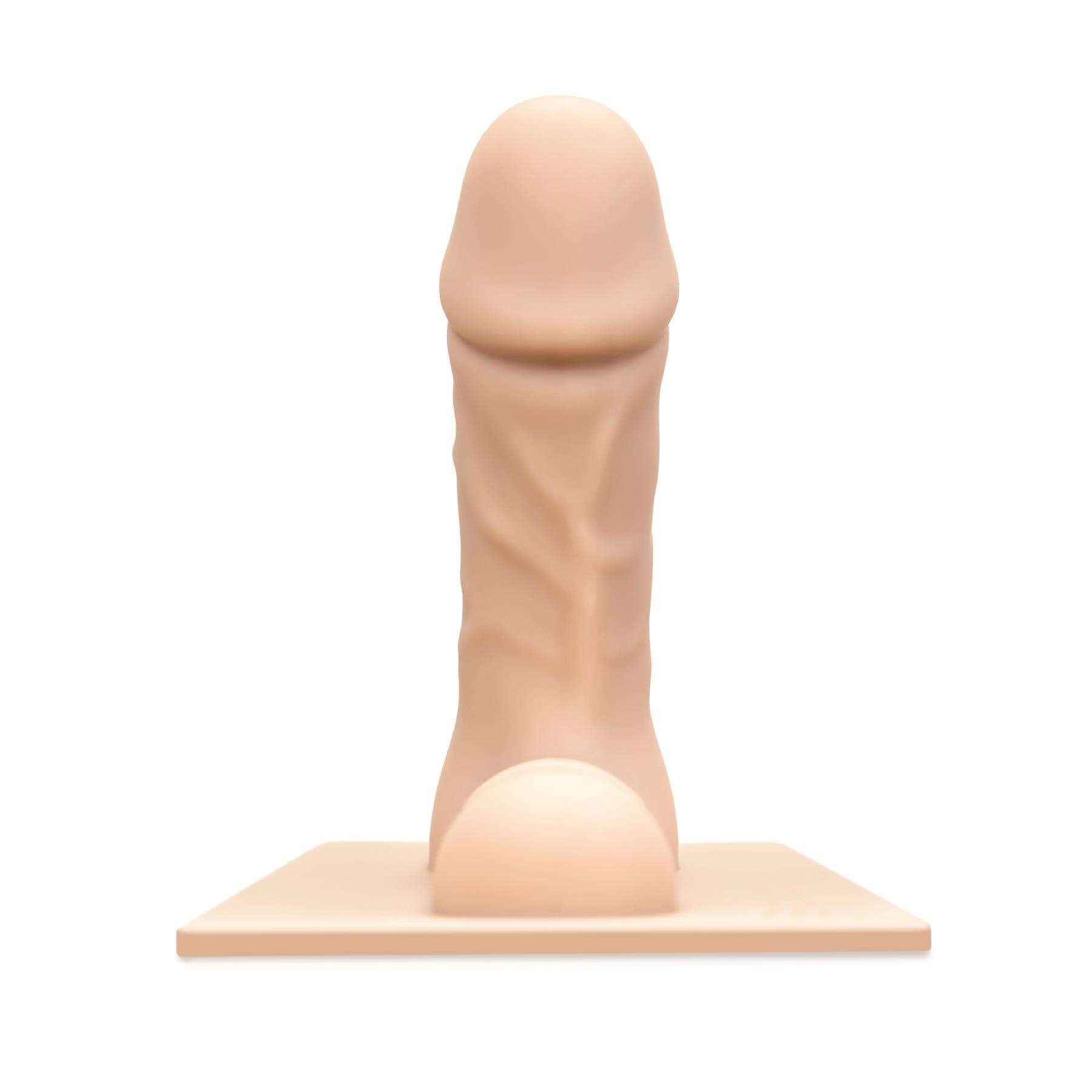 The Cowgirl Bronco Realistic Dildo Attachment Front Angle - White