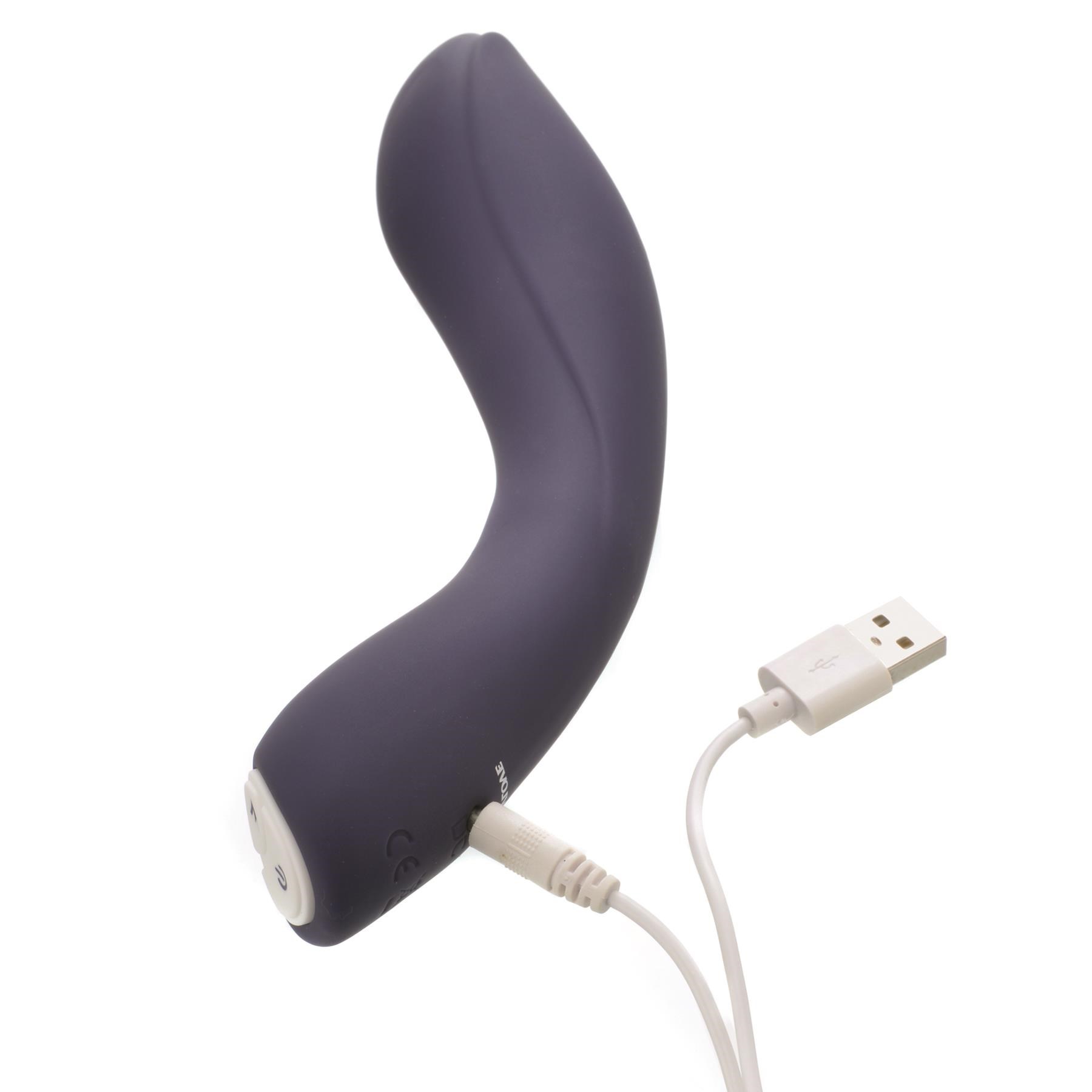 Coming Strong Rechargeable G-Spot Massager Showing Where Charger is inserted