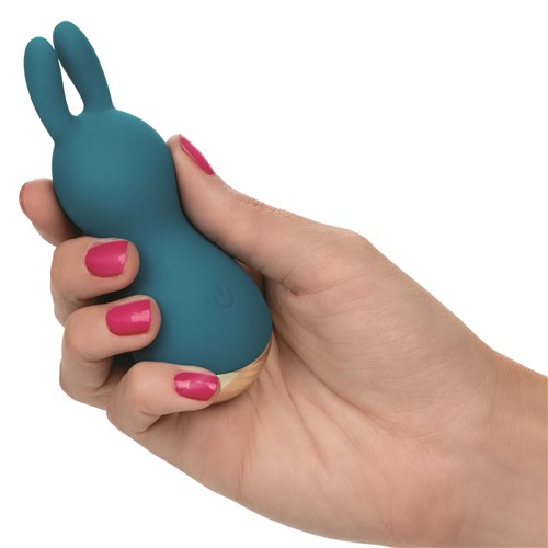 Slay #Amaze Me Mini Rabbit Vibrator hand Shot to Show Size