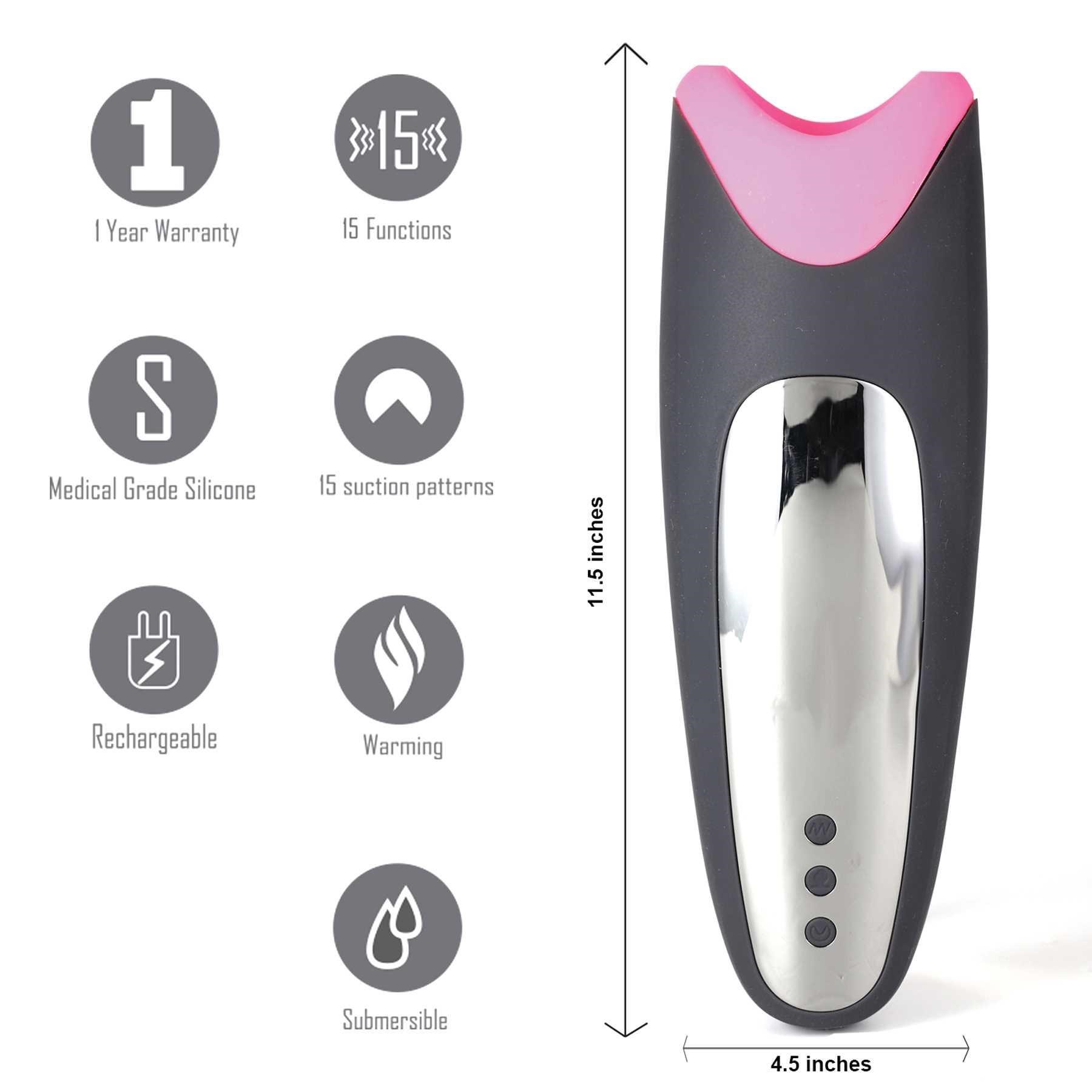 piper rechargeable masturbator with feature listing