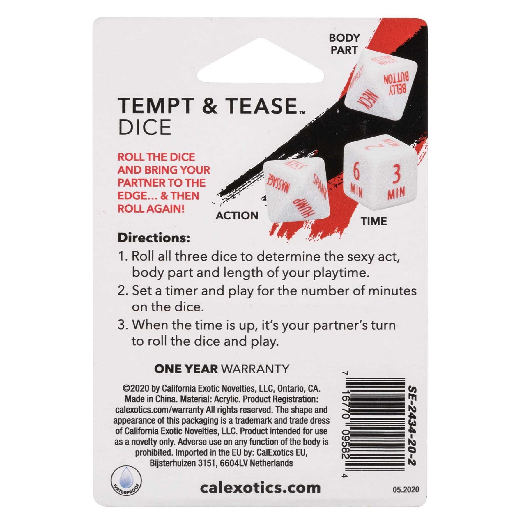 TEMPT & TEASE DICE  #8