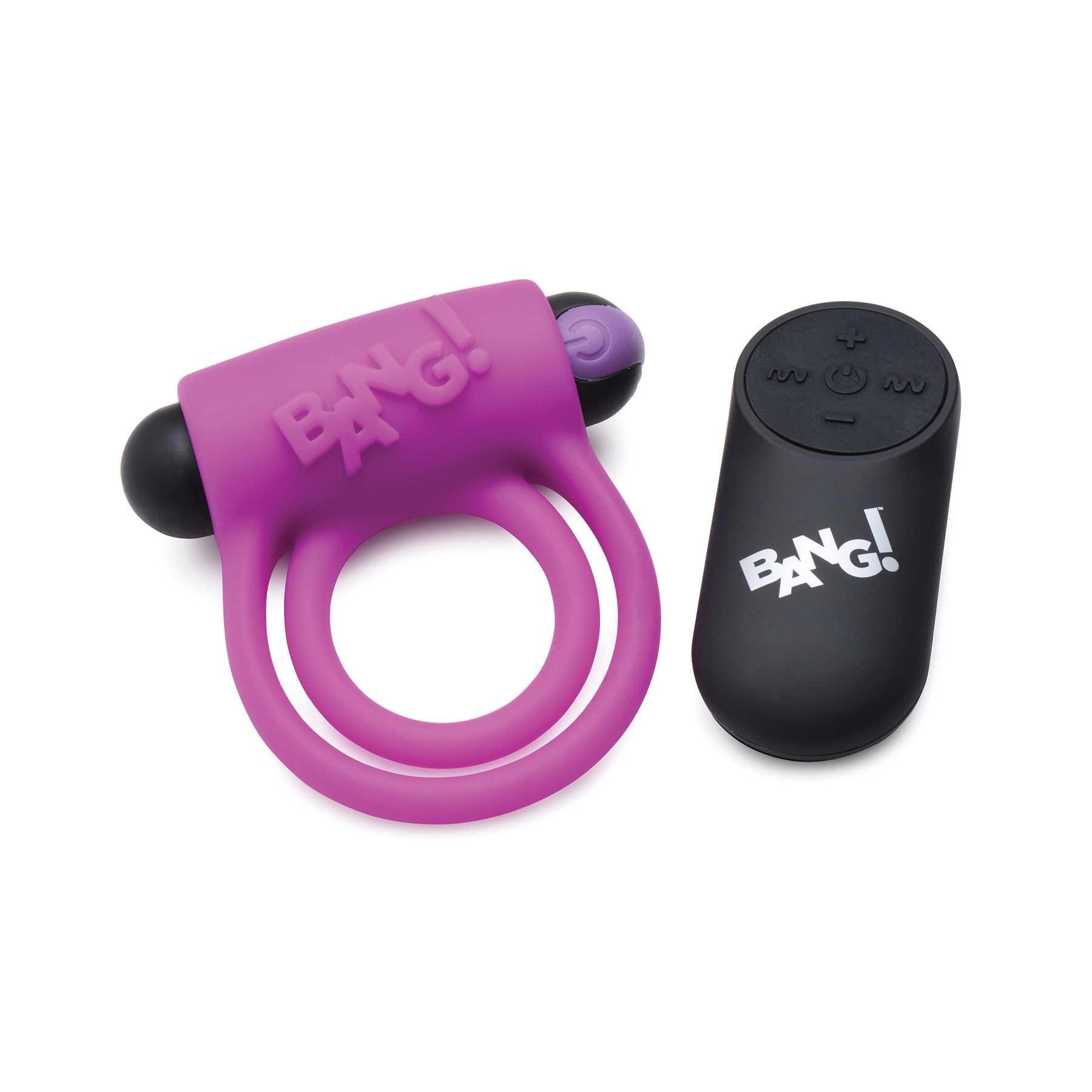 28X silicone cockring and bullet with remote