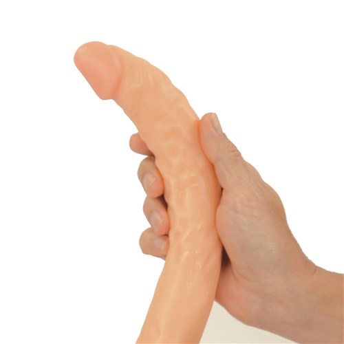 Commander 13-Inch Double Dildo Hand Shot #1