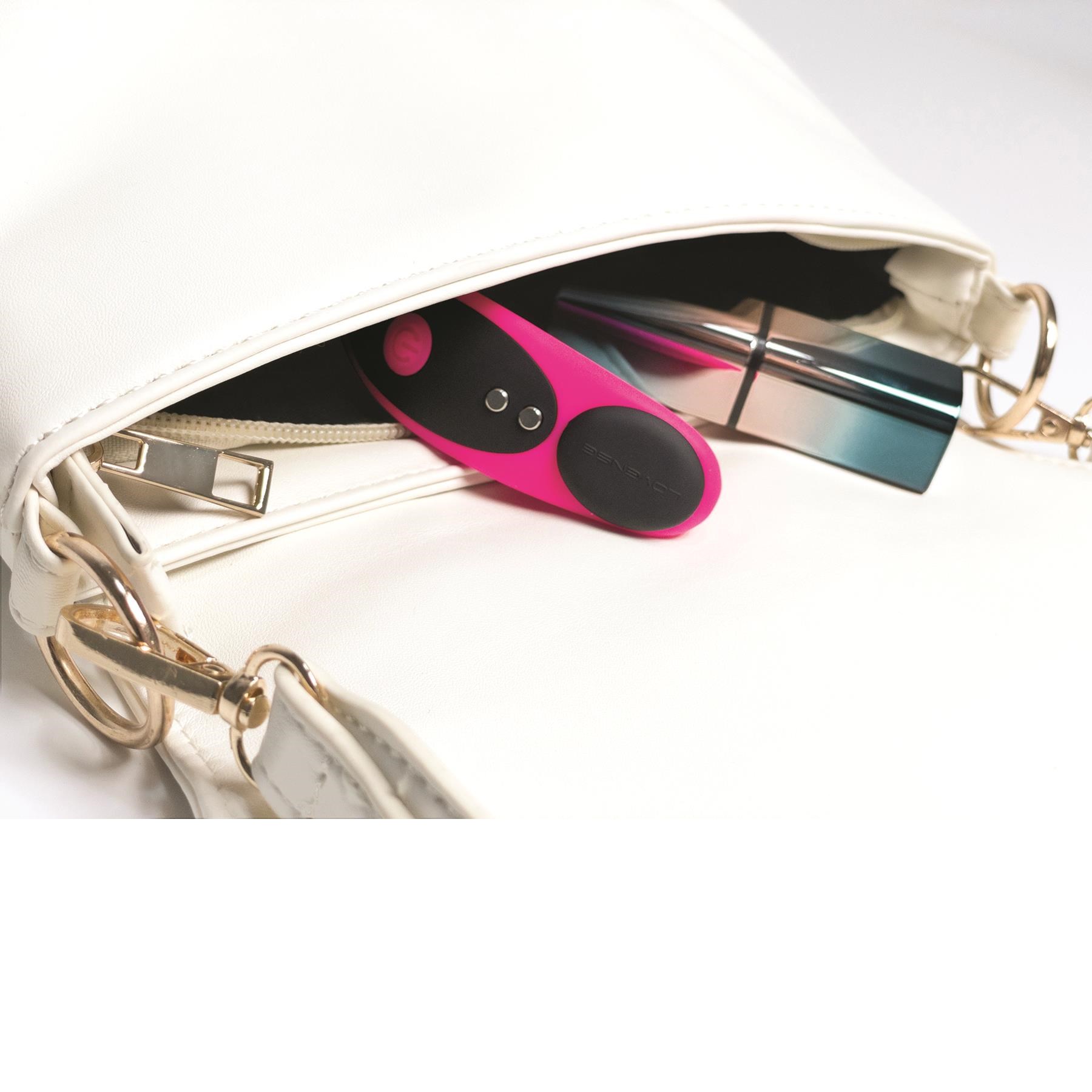 Lovense Ferri Bluetooth Panty Vibrator Lifestyle Shot in Purse