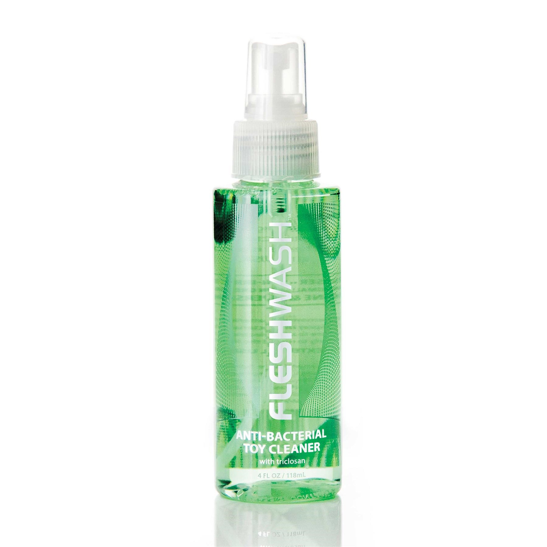 Fleshwash anti-bacterial toy cleaner front of bottle