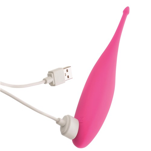 Satisfyer Twirling Fun Tip Vibrator Showing Where Charger is Placed