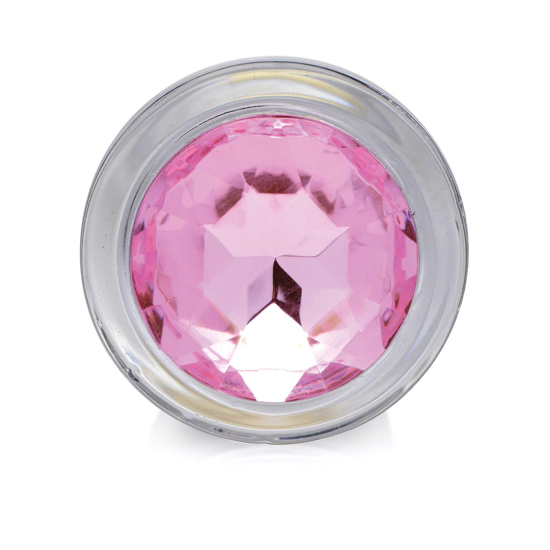 Booty Sparks Pink Gem Glass Anal Plug gem
