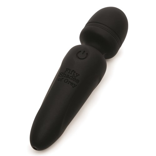 Fifty Shades of Grey Sensation Mini Wand Massager Laying Down