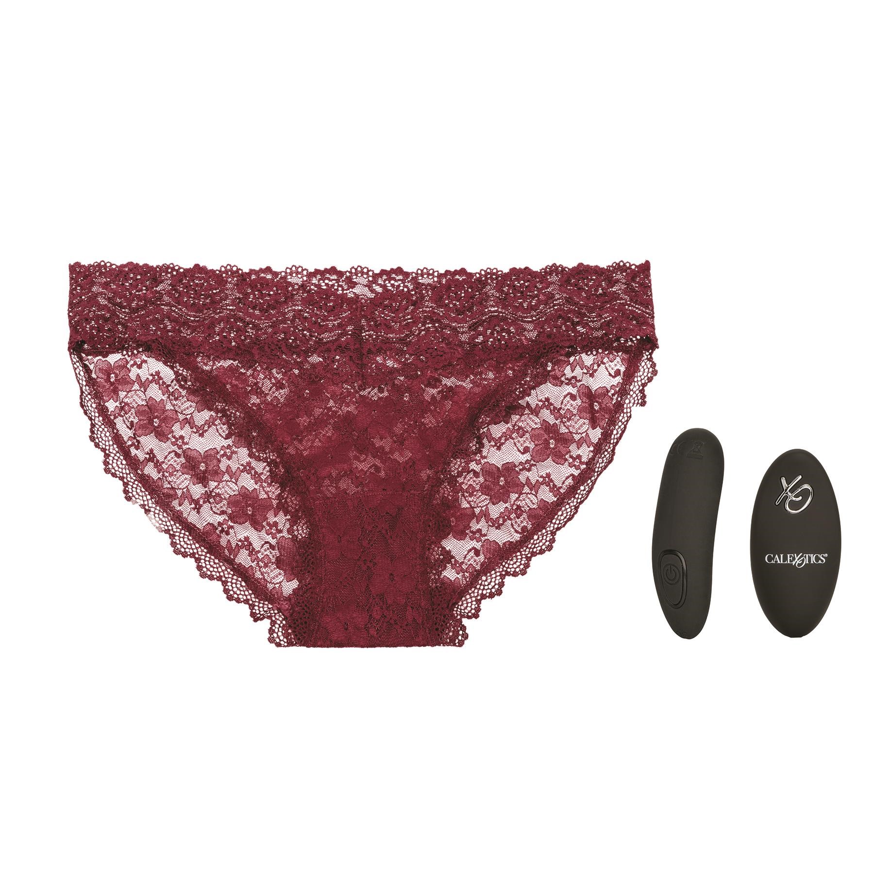 Remote Control Lace Panty Set - Panty, Bullet and Remote Control - S/M