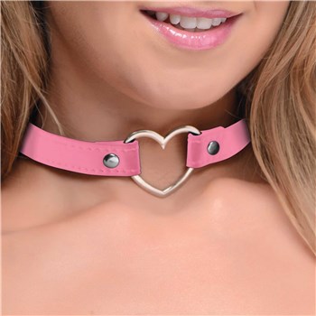 Sweet Heart Choker On Model