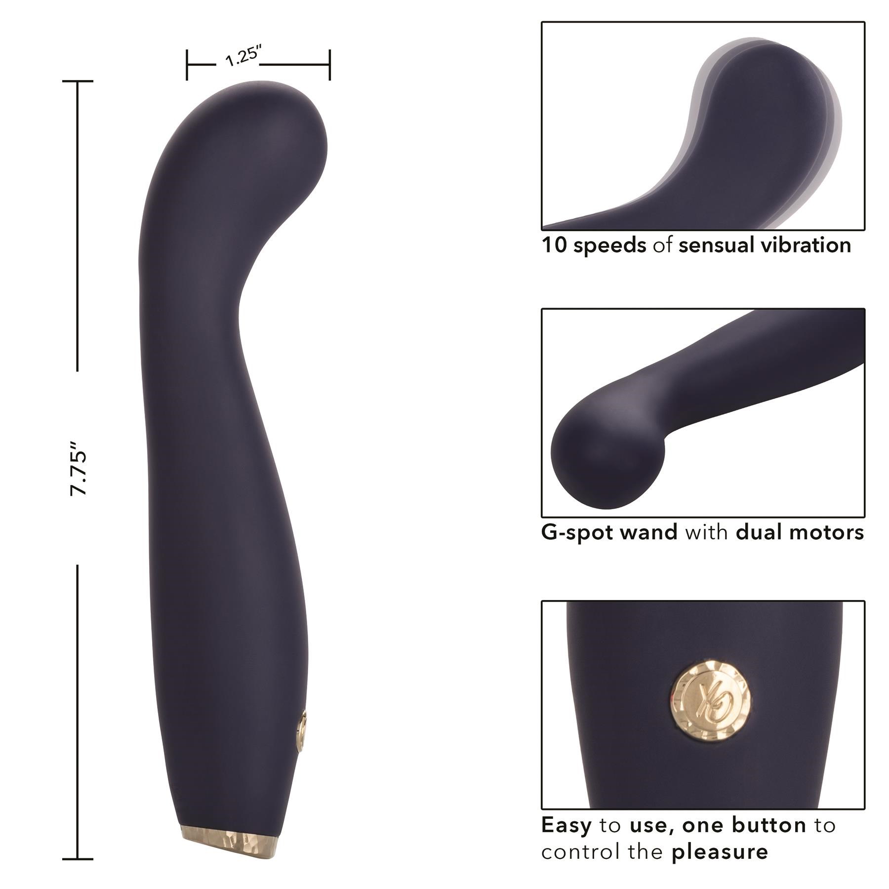 Chic Peony G-Spot Massager Instructions and Dimensions