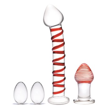 Glas Mr. Swirly 4 Piece Glass Set - All Components #1