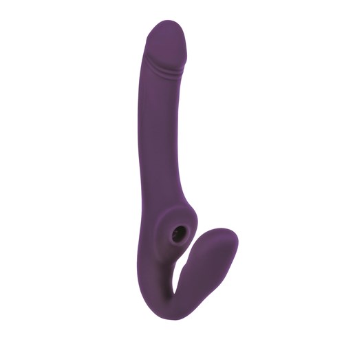 2 Become 1 Strapless Strap-On With Air Pulse Clit Stimulator - Product Shot #2