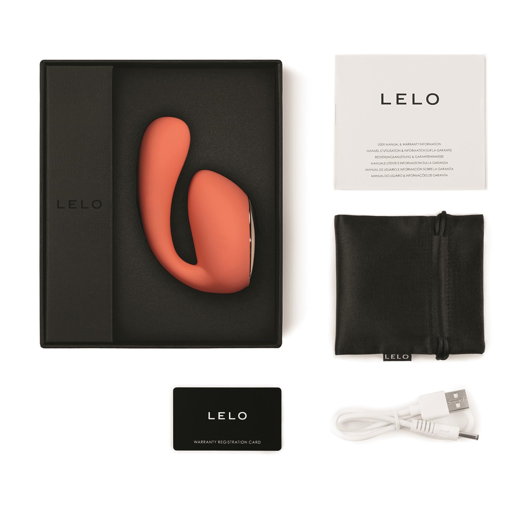 Lelo Ida Wave Dual Stimulating Massager - All Components