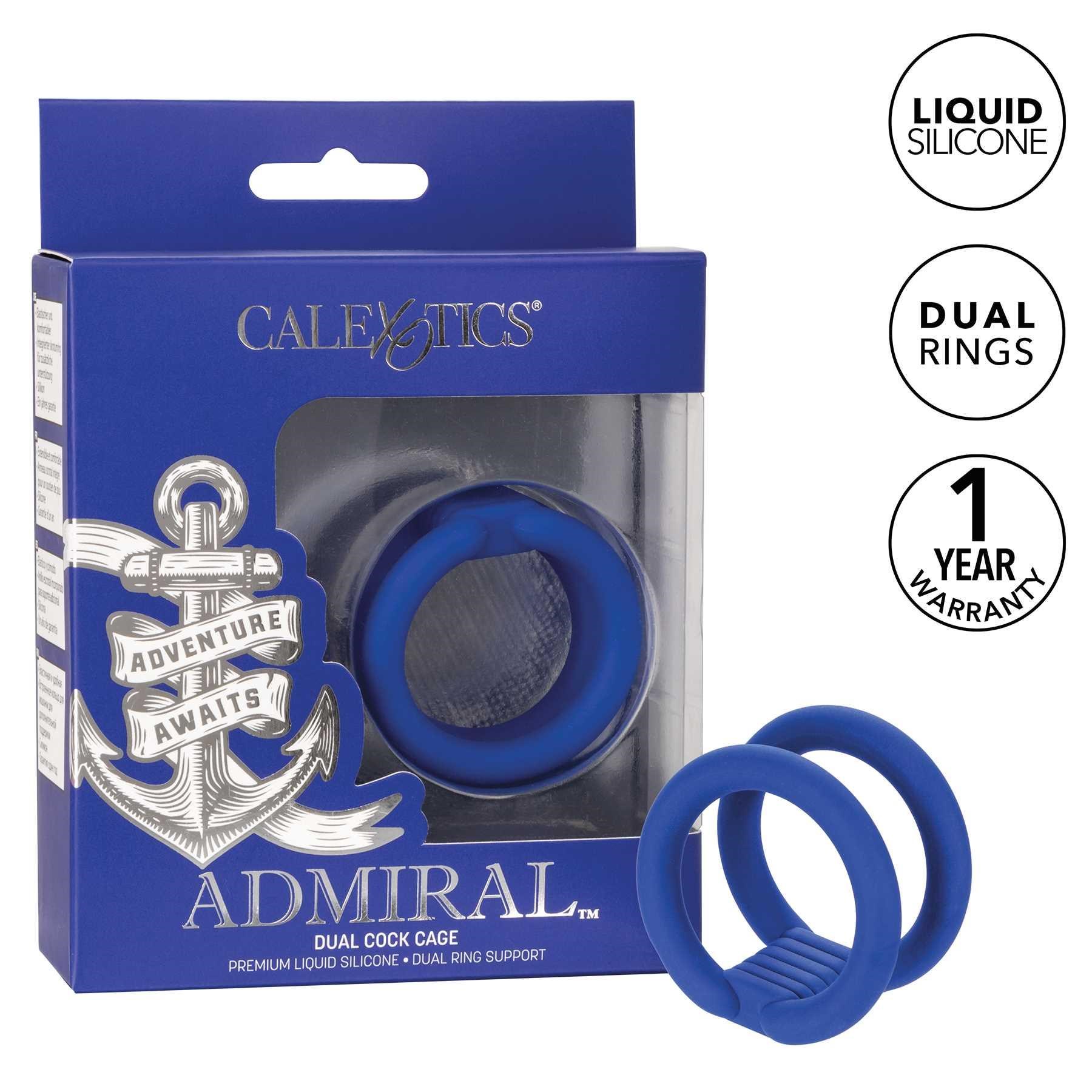 Admiral Dual Cock Cage with feature listing