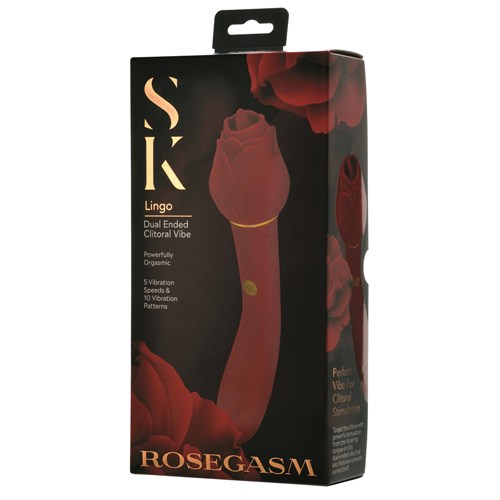 Rosegasm Lingo Dual Ended Clitoral Vibrator - Packaging Shot