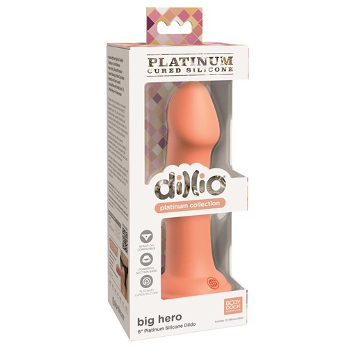 Dillio Platinum Big Hero Dildo - Packaging Shot