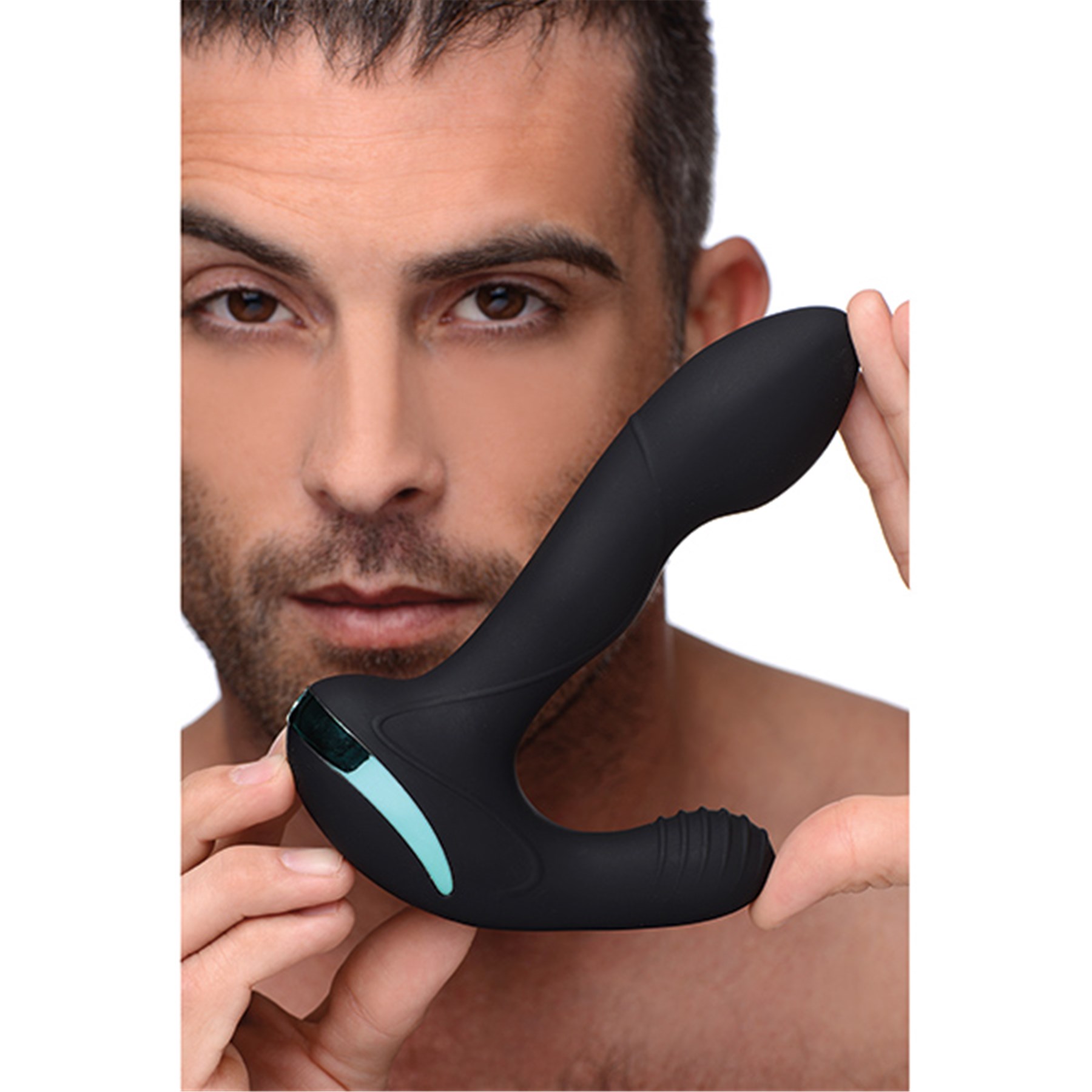 Maverick Rotating Prostate Stimulator with a male model