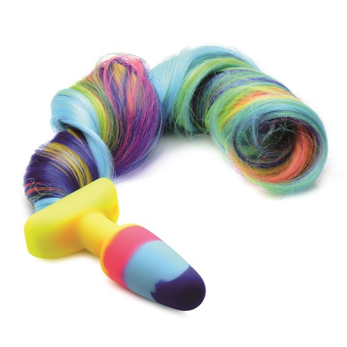 Rainbow Unicorn Tail Anal Plug - Product Shot #2