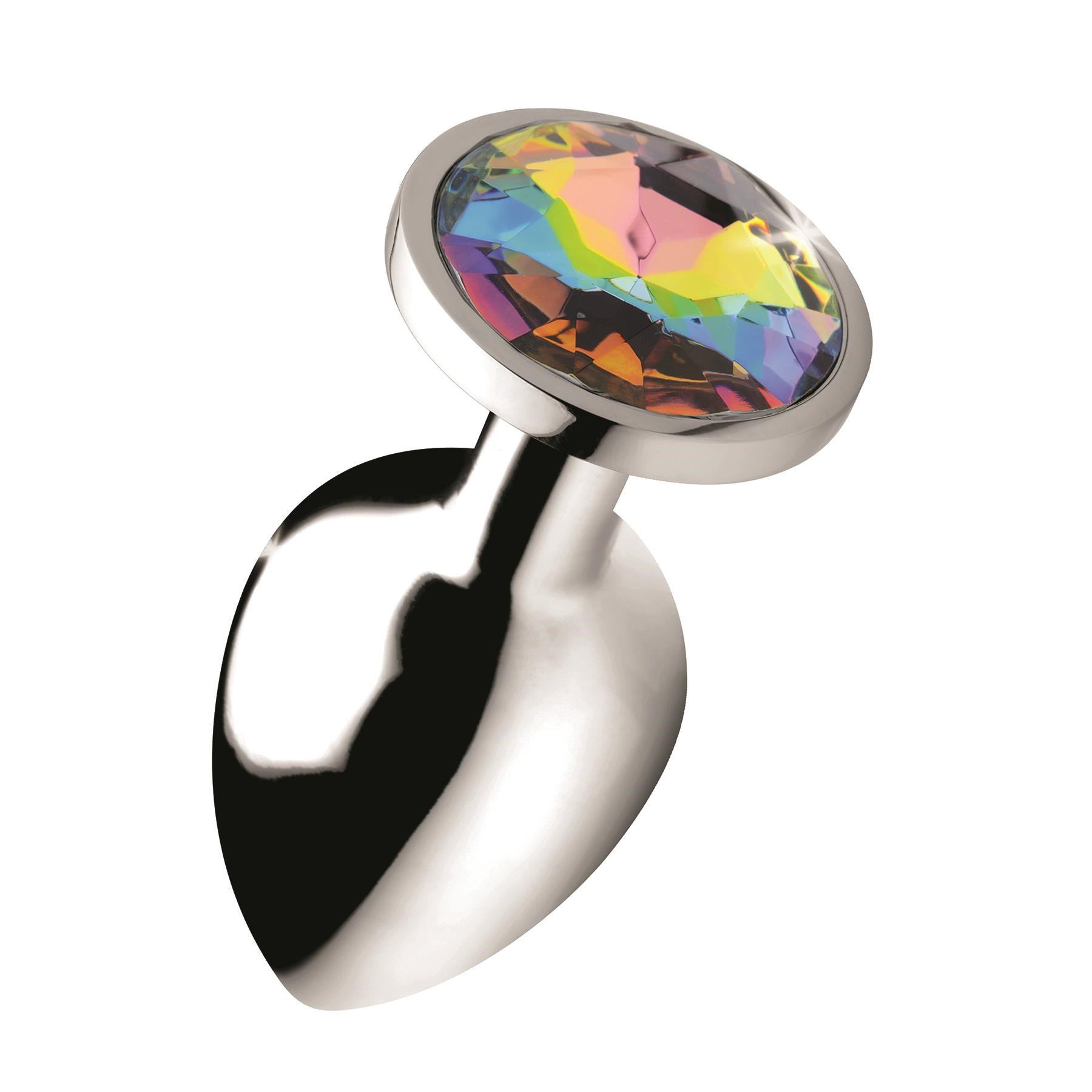 Rainbow Prism Gem Anal Plug - Product Shot #1 - Large