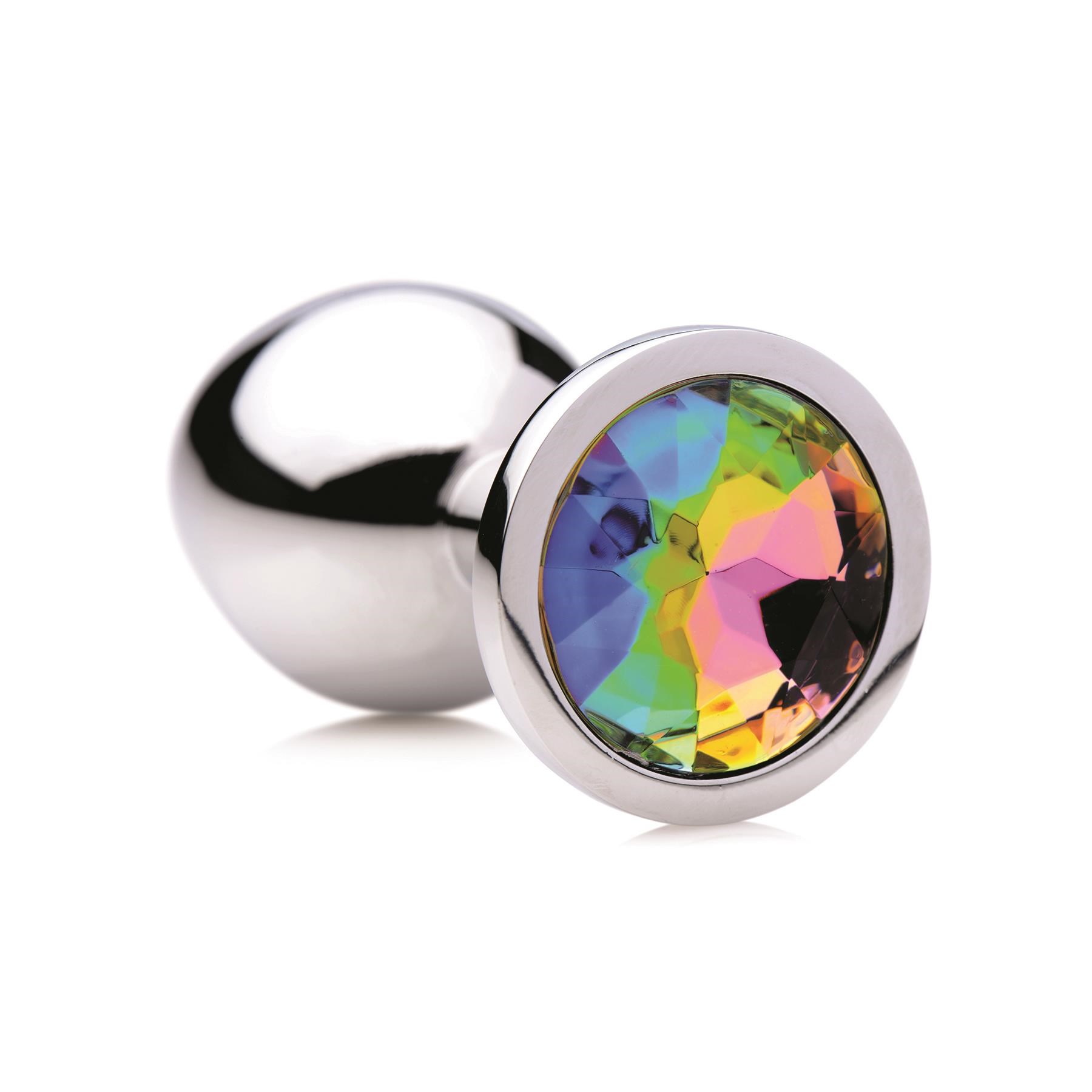 Rainbow Prism Gem Anal Plug - Product Shot #2 - Medium