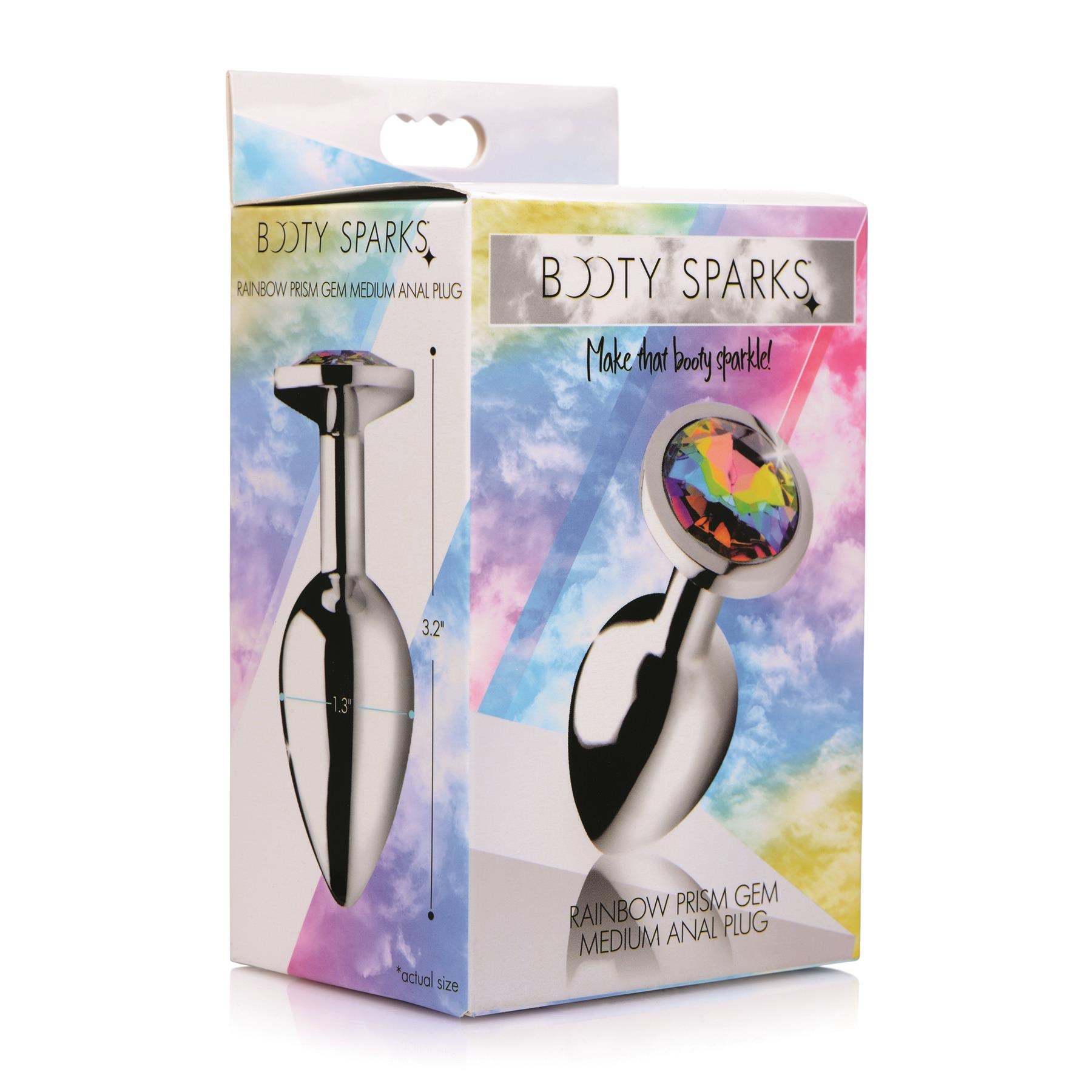 Rainbow Prism Gem Anal Plug - Packaging Shot - Medium