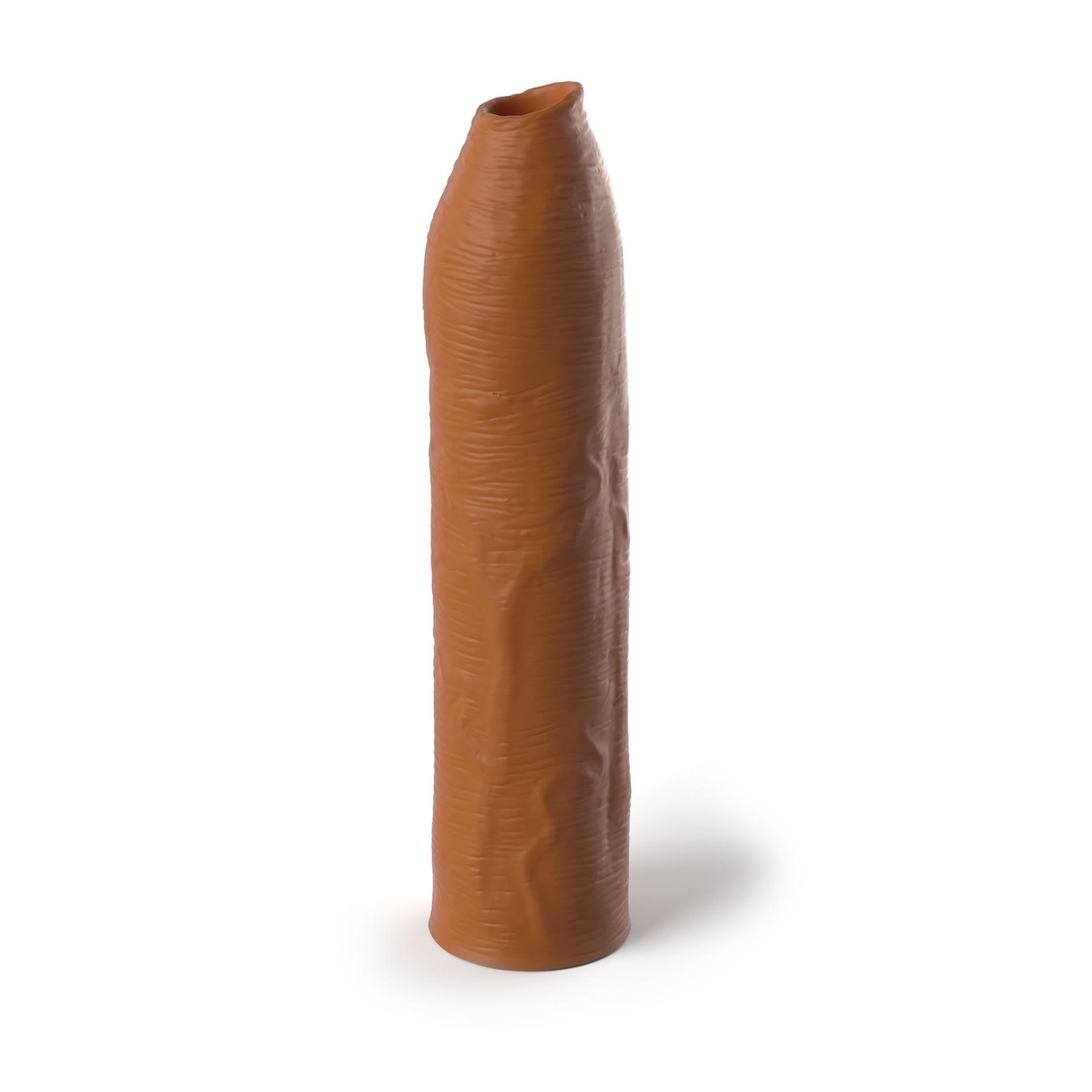 Fantasy X-Tensions Elite Uncut Silicone Penis Enhancer - Product Shot - Tan